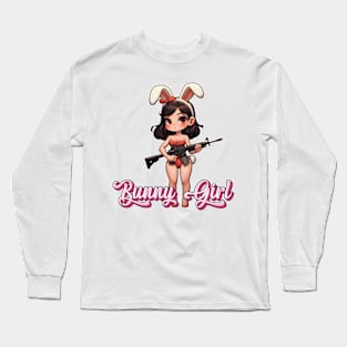 Tactical Bunny Girl Long Sleeve T-Shirt